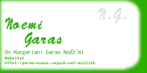 noemi garas business card